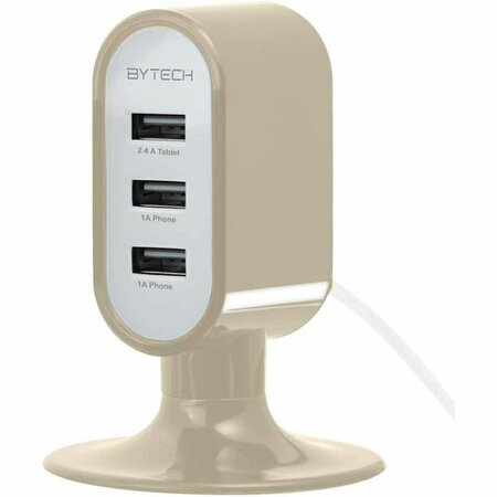 BYTECH 3 USB Port Charging Station - Gold BY566938
